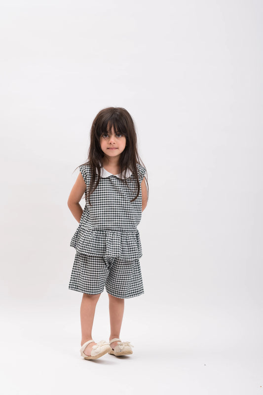 Gingham Giggles Peplum Set